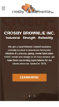 Mobile Screenshot of crosbybrownlie.com