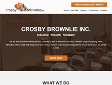 Tablet Screenshot of crosbybrownlie.com